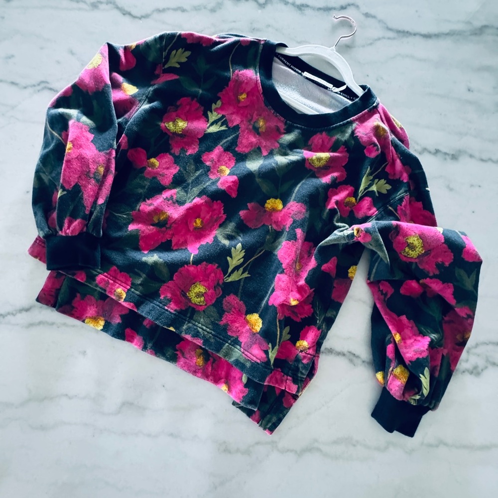 Alice + Olivia Gaia Blouson Sleeve Sweatshirt - Picture 4 of 13